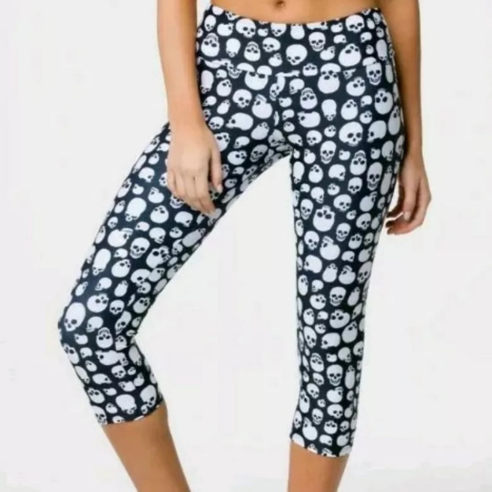 Skeleton Capri leggings L/XL